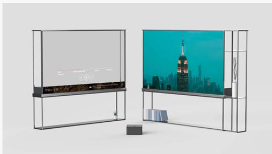 LG 4K Transparent OLED TV